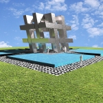 Concept for Hash Symbol Monument