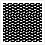 One Hundred Ninety Six White Triangles on Black