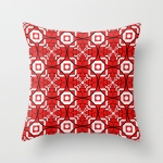 Style: Convergence / red on black and white